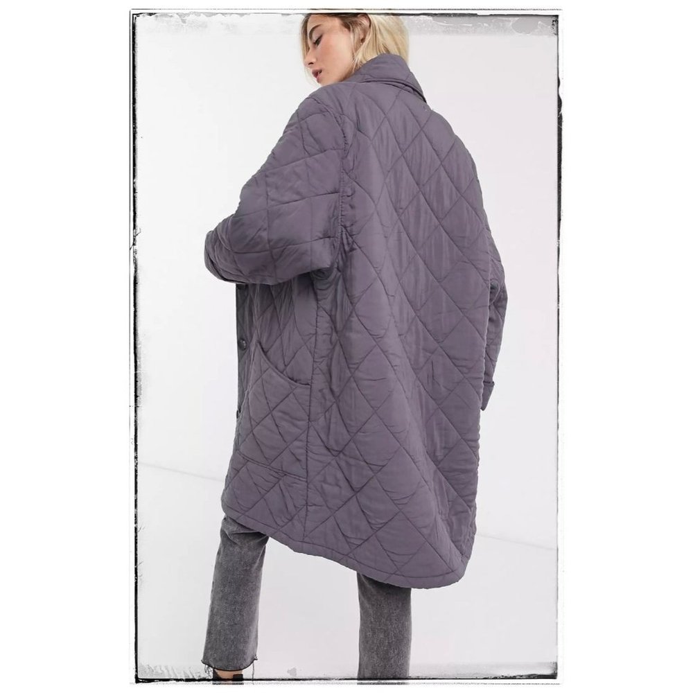 FREE PEOPLE Happy Day Dreamer Quilted Jacket Coat NEW!!! - Picture 4 of 12